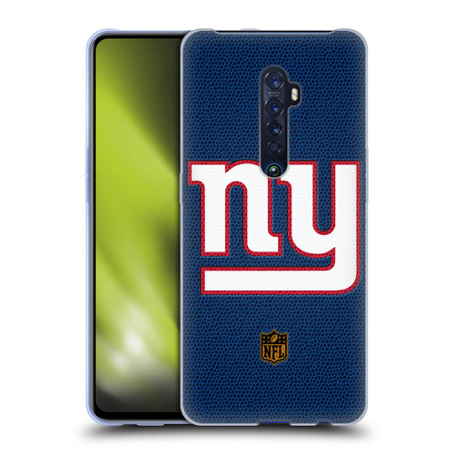 NFL New York Giants Logo Football Soft Gel Case for OPPO Reno 2