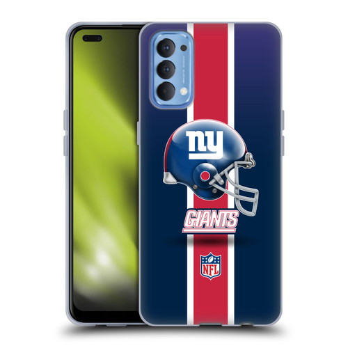 NFL New York Giants Logo Helmet Soft Gel Case for OPPO Reno 4 5G