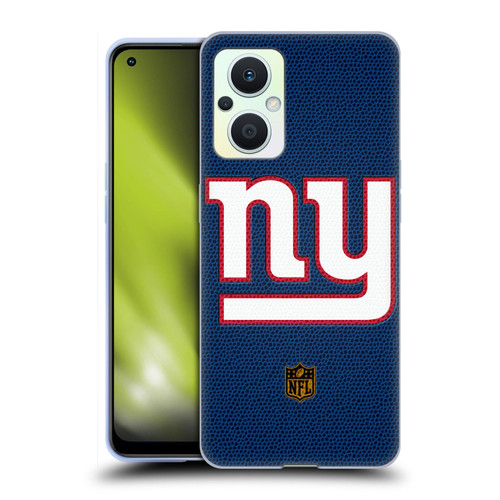 NFL New York Giants Logo Football Soft Gel Case for OPPO Reno8 Lite
