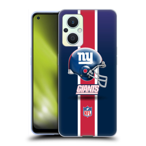 NFL New York Giants Logo Helmet Soft Gel Case for OPPO Reno8 Lite