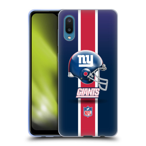 NFL New York Giants Logo Helmet Soft Gel Case for Samsung Galaxy A02/M02 (2021)
