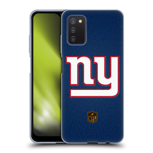 NFL New York Giants Logo Football Soft Gel Case for Samsung Galaxy A03s (2021)