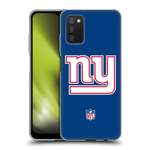 NFL New York Giants Logo Plain Soft Gel Case for Samsung Galaxy A03s (2021)