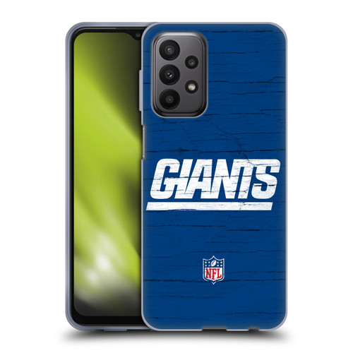 NFL New York Giants Logo Distressed Look Soft Gel Case for Samsung Galaxy A23 / 5G (2022)
