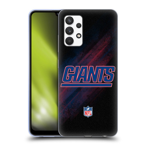 NFL New York Giants Logo Blur Soft Gel Case for Samsung Galaxy A32 (2021)