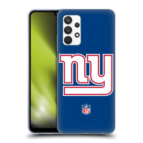 NFL New York Giants Logo Plain Soft Gel Case for Samsung Galaxy A32 (2021)