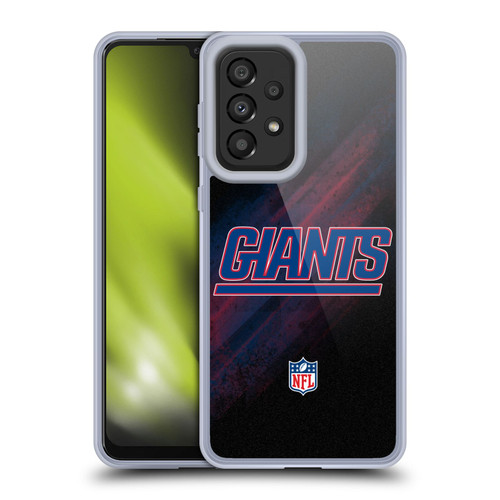 NFL New York Giants Logo Blur Soft Gel Case for Samsung Galaxy A33 5G (2022)