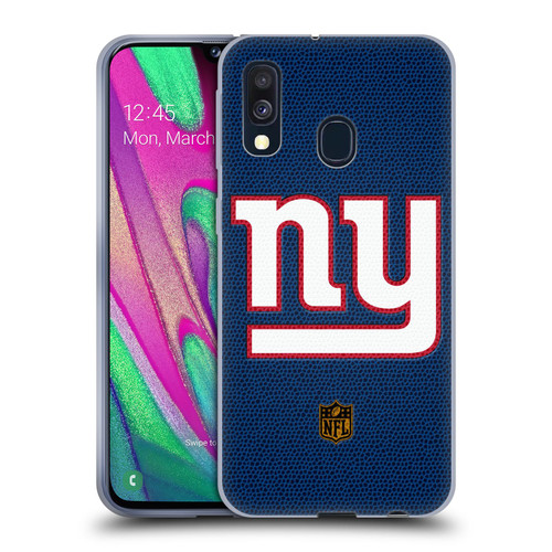 NFL New York Giants Logo Football Soft Gel Case for Samsung Galaxy A40 (2019)