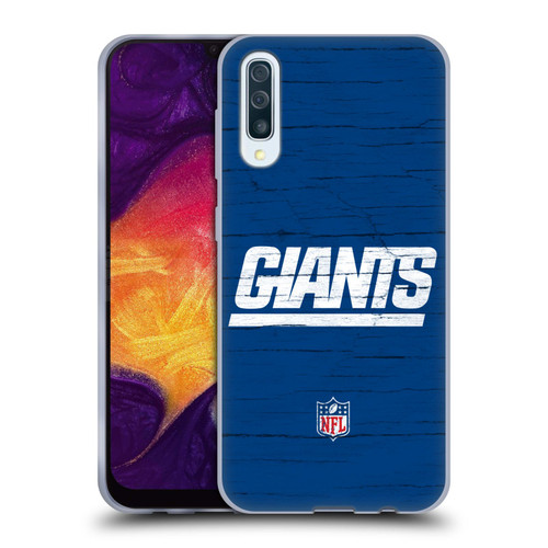NFL New York Giants Logo Distressed Look Soft Gel Case for Samsung Galaxy A50/A30s (2019)