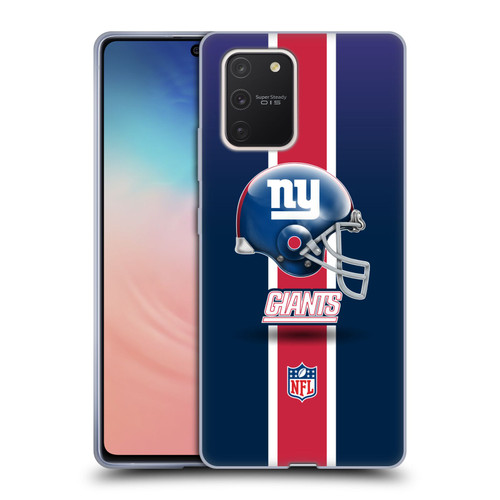 NFL New York Giants Logo Helmet Soft Gel Case for Samsung Galaxy S10 Lite