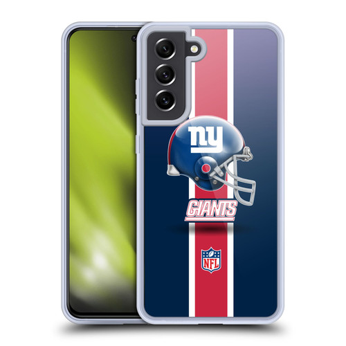 NFL New York Giants Logo Helmet Soft Gel Case for Samsung Galaxy S21 FE 5G