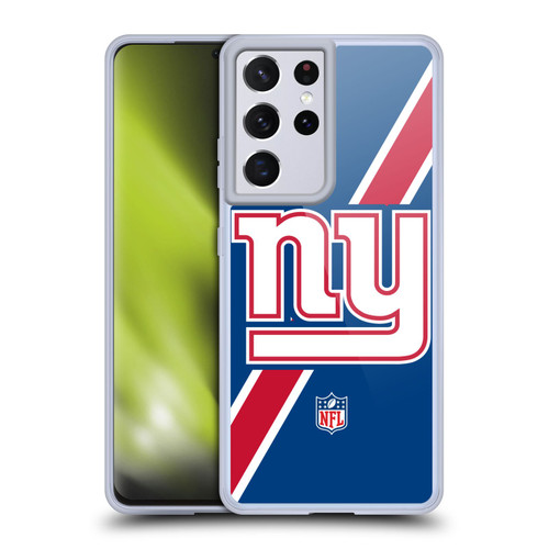 NFL New York Giants Logo Stripes Soft Gel Case for Samsung Galaxy S21 Ultra 5G