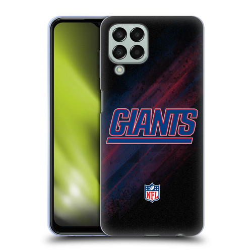 NFL New York Giants Logo Blur Soft Gel Case for Samsung Galaxy M33 (2022)