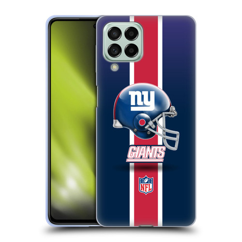 NFL New York Giants Logo Helmet Soft Gel Case for Samsung Galaxy M53 (2022)