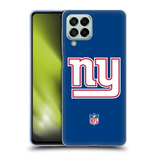 NFL New York Giants Logo Plain Soft Gel Case for Samsung Galaxy M53 (2022)