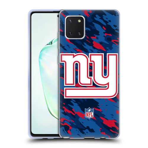 NFL New York Giants Logo Camou Soft Gel Case for Samsung Galaxy Note10 Lite