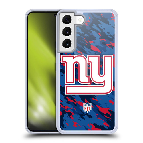 NFL New York Giants Logo Camou Soft Gel Case for Samsung Galaxy S22 5G