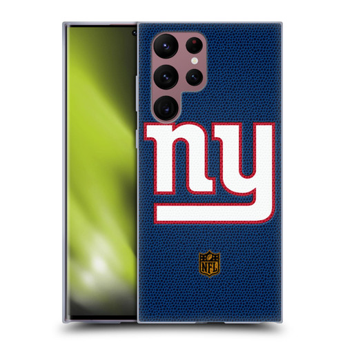 NFL New York Giants Logo Football Soft Gel Case for Samsung Galaxy S22 Ultra 5G