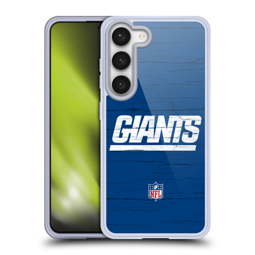 NFL New York Giants Logo Distressed Look Soft Gel Case for Samsung Galaxy S23 5G