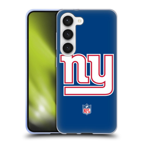 NFL New York Giants Logo Plain Soft Gel Case for Samsung Galaxy S23 5G