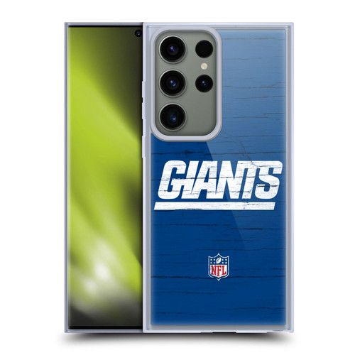 NFL New York Giants Logo Distressed Look Soft Gel Case for Samsung Galaxy S23 Ultra 5G