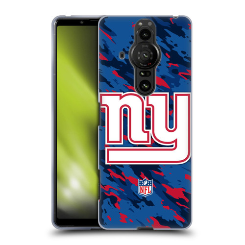 NFL New York Giants Logo Camou Soft Gel Case for Sony Xperia Pro-I