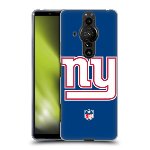 NFL New York Giants Logo Plain Soft Gel Case for Sony Xperia Pro-I