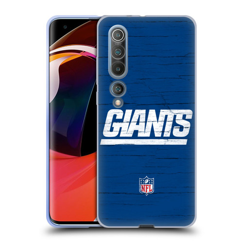 NFL New York Giants Logo Distressed Look Soft Gel Case for Xiaomi Mi 10 5G / Mi 10 Pro 5G