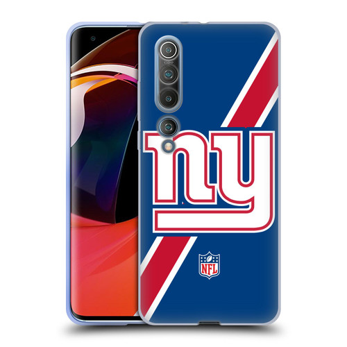 NFL New York Giants Logo Stripes Soft Gel Case for Xiaomi Mi 10 5G / Mi 10 Pro 5G
