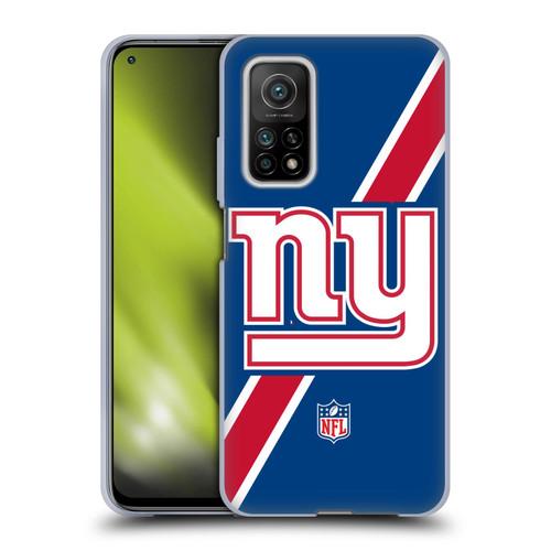 NFL New York Giants Logo Stripes Soft Gel Case for Xiaomi Mi 10T 5G