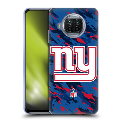 NFL New York Giants Logo Camou Soft Gel Case for Xiaomi Mi 10T Lite 5G