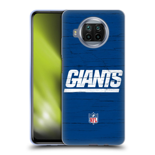 NFL New York Giants Logo Distressed Look Soft Gel Case for Xiaomi Mi 10T Lite 5G
