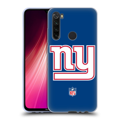 NFL New York Giants Logo Plain Soft Gel Case for Xiaomi Redmi Note 8T