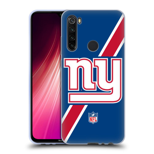 NFL New York Giants Logo Stripes Soft Gel Case for Xiaomi Redmi Note 8T