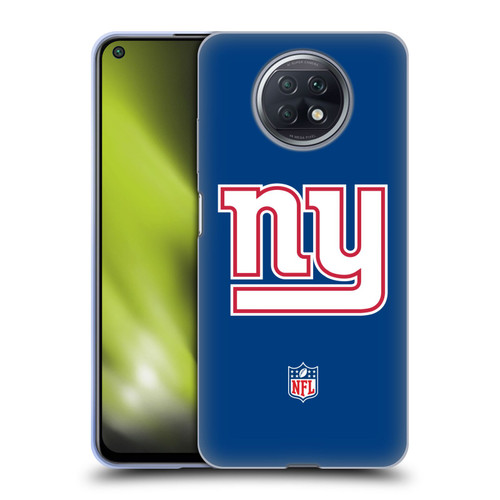 NFL New York Giants Logo Plain Soft Gel Case for Xiaomi Redmi Note 9T 5G