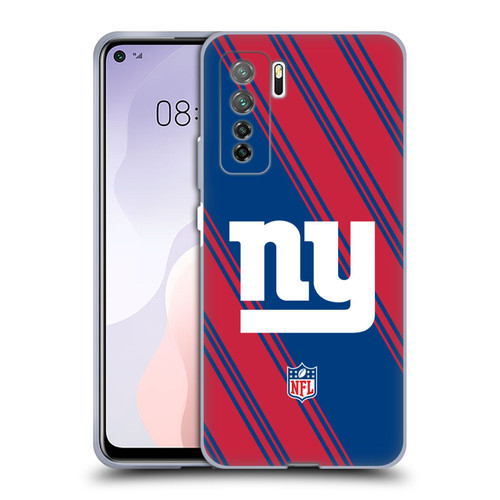 NFL New York Giants Artwork Stripes Soft Gel Case for Huawei Nova 7 SE/P40 Lite 5G