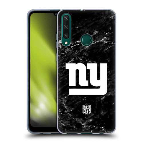 NFL New York Giants Artwork Marble Soft Gel Case for Huawei Y6p