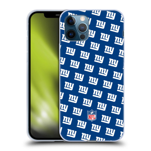 NFL New York Giants Artwork Patterns Soft Gel Case for Apple iPhone 12 / iPhone 12 Pro