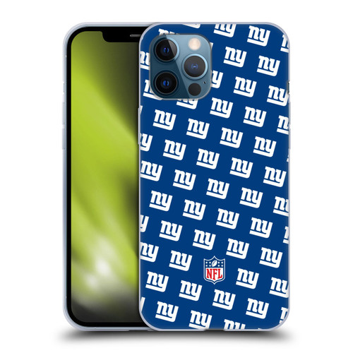 NFL New York Giants Artwork Patterns Soft Gel Case for Apple iPhone 12 Pro Max