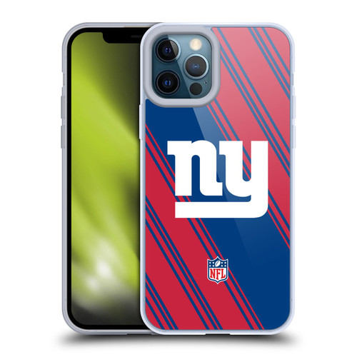 NFL New York Giants Artwork Stripes Soft Gel Case for Apple iPhone 12 Pro Max