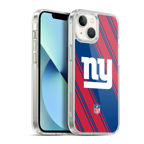 NFL New York Giants Artwork Stripes Soft Gel Case for Apple iPhone 13