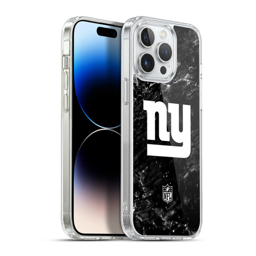 NFL New York Giants Artwork Marble Soft Gel Case for Apple iPhone 13 Pro Max & MagSafe