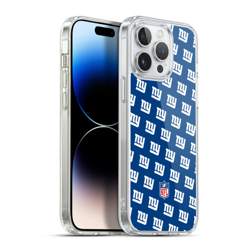 NFL New York Giants Artwork Patterns Soft Gel Case for Apple iPhone 13 Pro Max & MagSafe