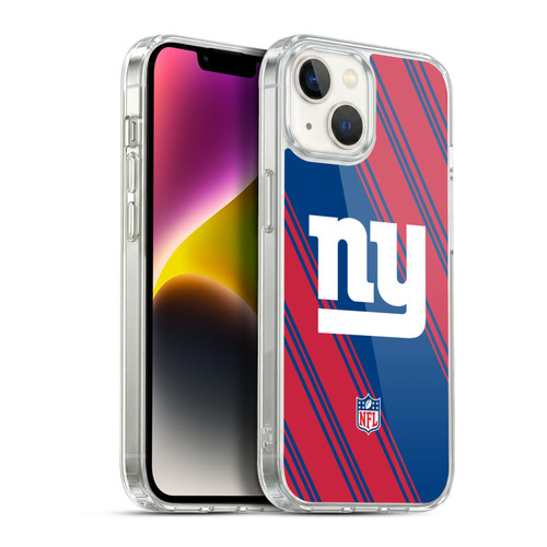 NFL New York Giants Artwork Stripes Soft Gel Case for Apple iPhone 14