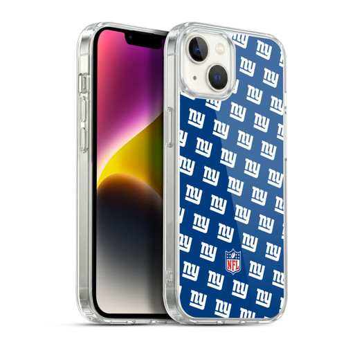 NFL New York Giants Artwork Patterns Soft Gel Case for Apple iPhone 14 Plus & MagSafe