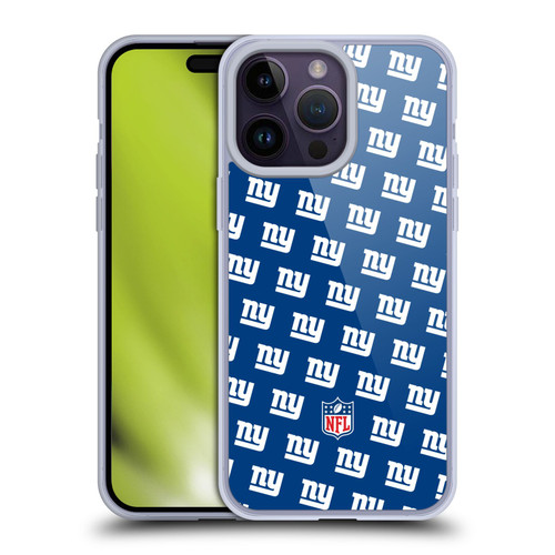 NFL New York Giants Artwork Patterns Soft Gel Case for Apple iPhone 14 Pro Max