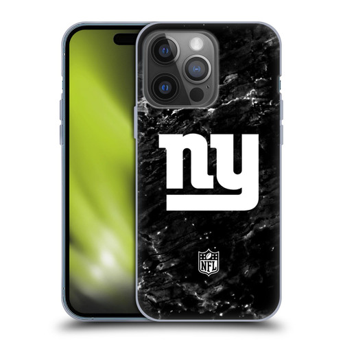 NFL New York Giants Artwork Marble Soft Gel Case for Apple iPhone 14 Pro