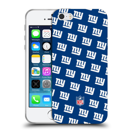 NFL New York Giants Artwork Patterns Soft Gel Case for Apple iPhone 5 / 5s / iPhone SE 2016