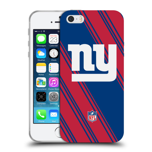 NFL New York Giants Artwork Stripes Soft Gel Case for Apple iPhone 5 / 5s / iPhone SE 2016