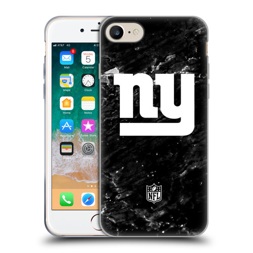 NFL New York Giants Artwork Marble Soft Gel Case for Apple iPhone 7 / 8 / SE 2020 & 2022